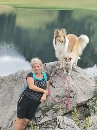 Sabine mit Hundis